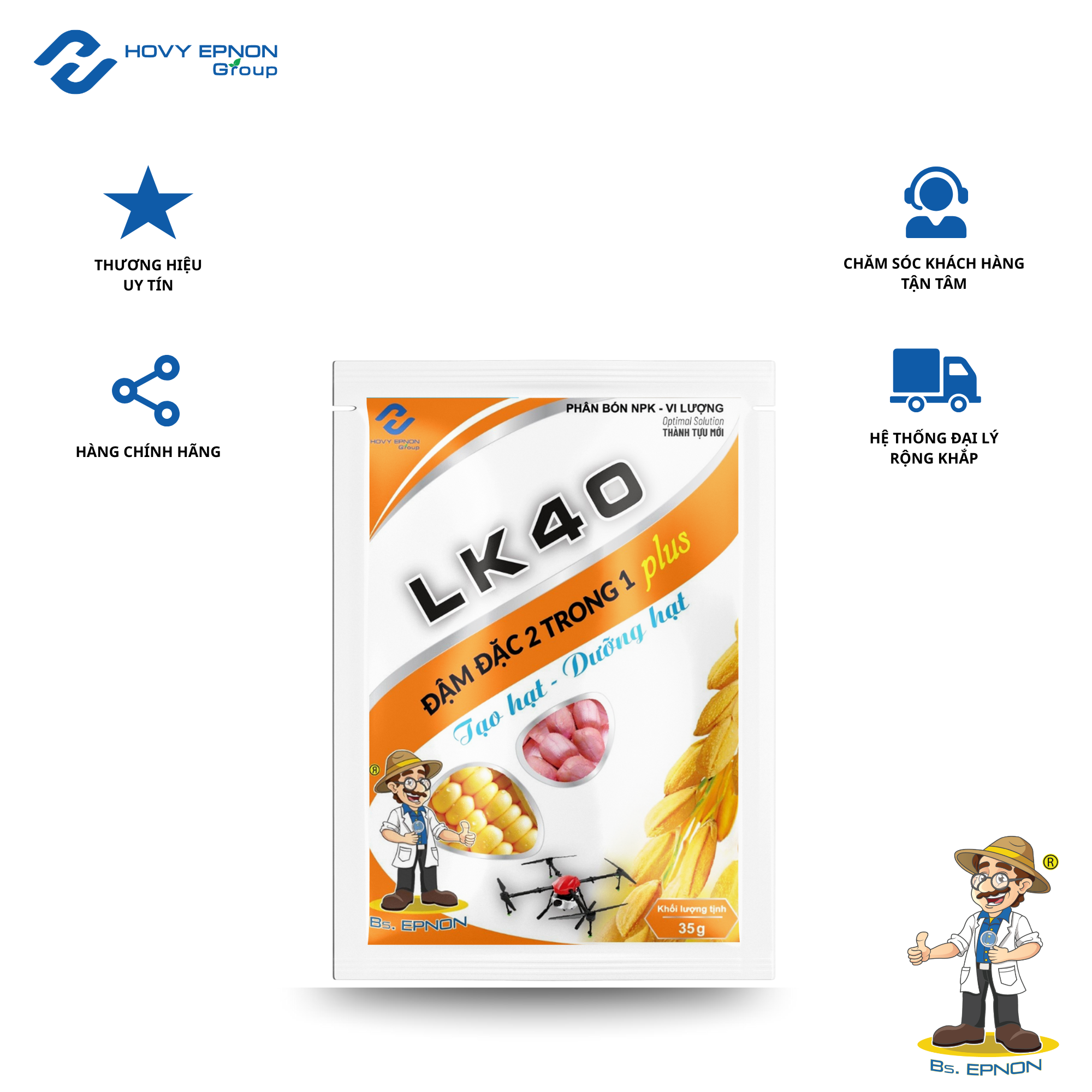 Phân bón L0K40 VÔ GẠO