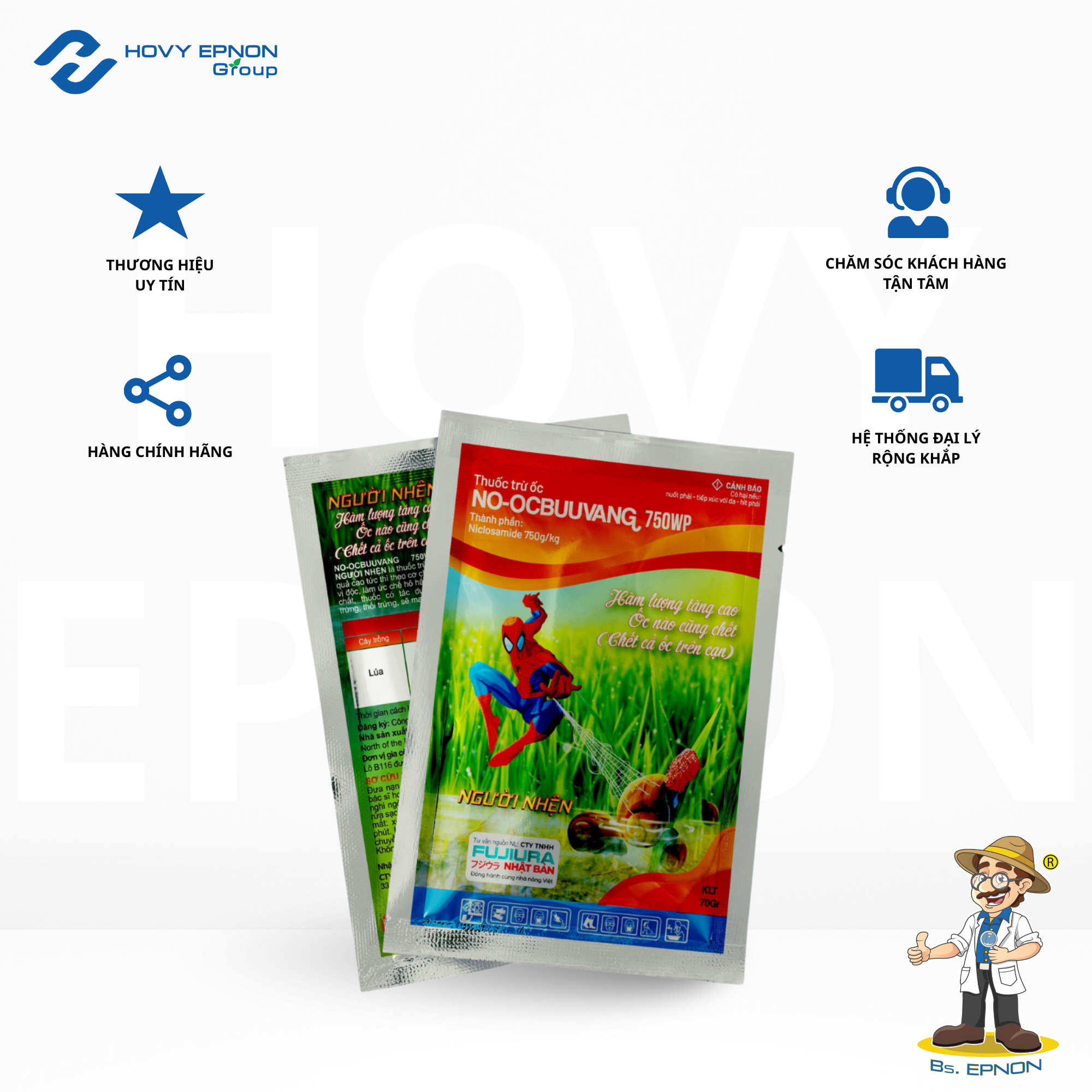 Thuốc trừ ốc NGƯỜI NHỆN 750WP